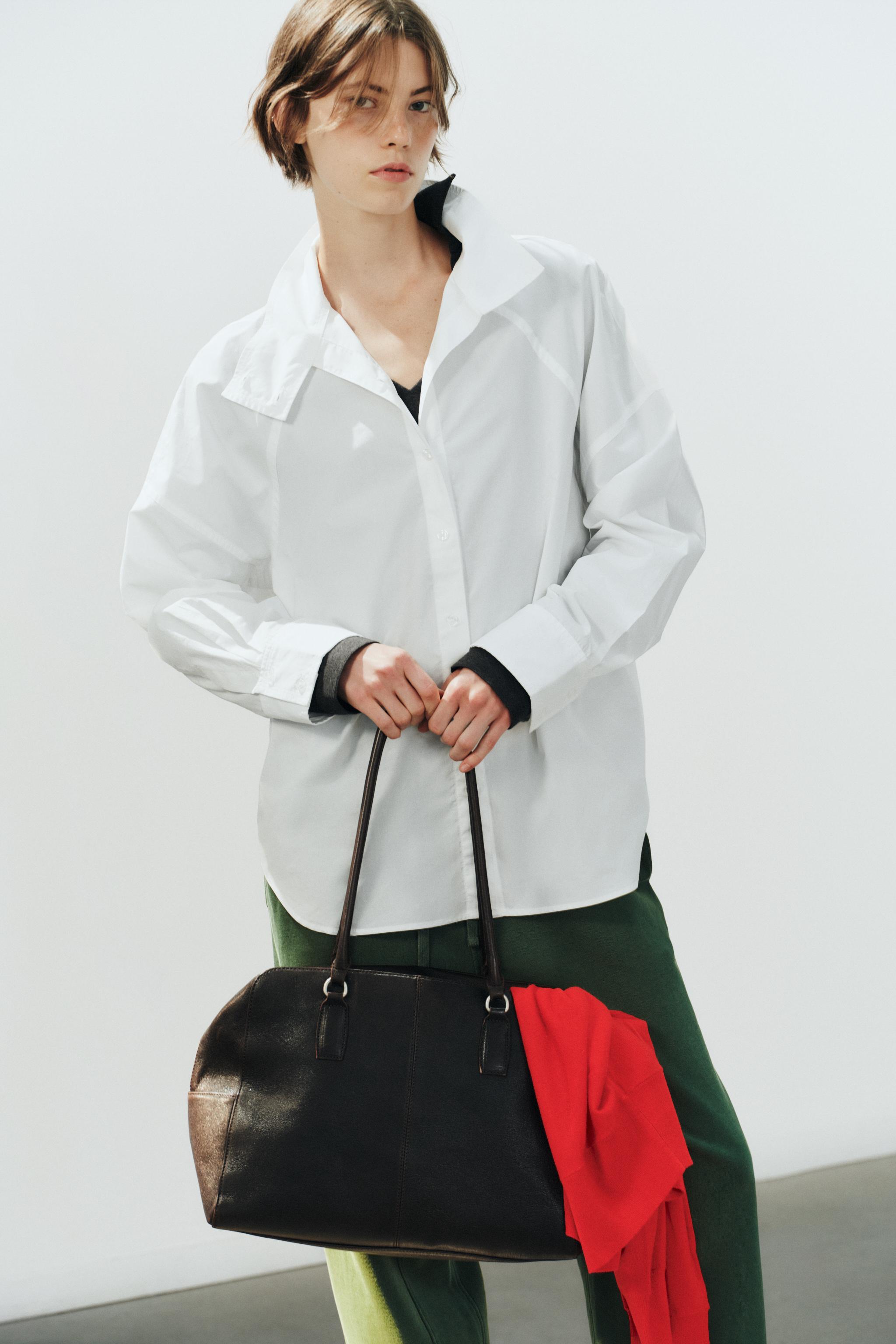 CHEMISE OVERSIZE COL MONTANT